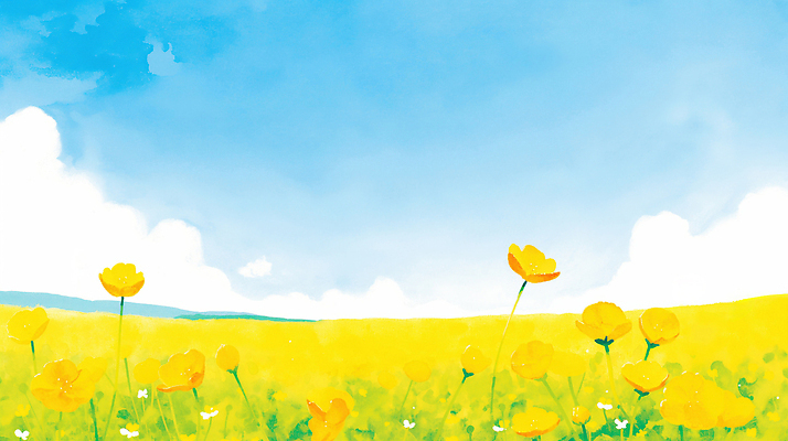 JPG 식물 꽃 하늘색 백그라운드 꽃밭 일러스트 자연 하늘 불꽃 사람 풍경 초원 여름 파란색 햇빛 농장 노란색 농사 봄 언덕 평원 국내일러스트 AI일러스트 AI콘텐츠 계절 컬러 농업 불 태양 생태계 파일형식