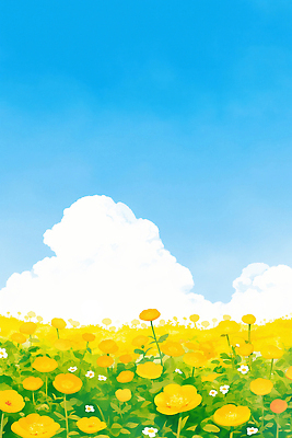 JPG 식물 공원 꽃 여유 꽃밭 일러스트 자연 하늘 생명 풍경 초원 초록색 여름 햇빛 노란색 봄 발전 뷰티풀 국내일러스트 AI일러스트 AI콘텐츠 계절 공공시설 감정 컬러 컨셉 태양 생태계 파일형식