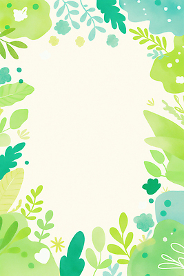 JPG 모양 식물 디자인 예술 컬러 백그라운드 잎 일러스트 자연 생명 프레임 장식 초록색 환경 봄 에코 밝은색 카피스페이스 보테니컬아트 국내일러스트 AI일러스트 AI콘텐츠 계절 공백 생태계 파일형식