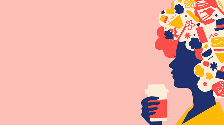 JPG 손 디자인 여자 패션 커피 분홍색 컬러 백그라운드 일러스트 일상 옆모습 컵 머리 도시 오브젝트 그림 세계여성의날 창의성 스타일 국내일러스트 식기 기념일 음료 뷰포인트 사람 라이프 신체부위 파일형식