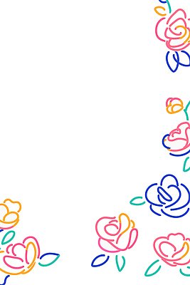 모양 식물 디자인 꽃 예술 선 컬러 꽃다발 백그라운드 라인일러스트 일러스트 자연 프레임 밝음 그래픽 장식 장미 화려 코너 초상화 벡터 국내일러스트 AI파일 컨셉 그림 생태계 파일형식