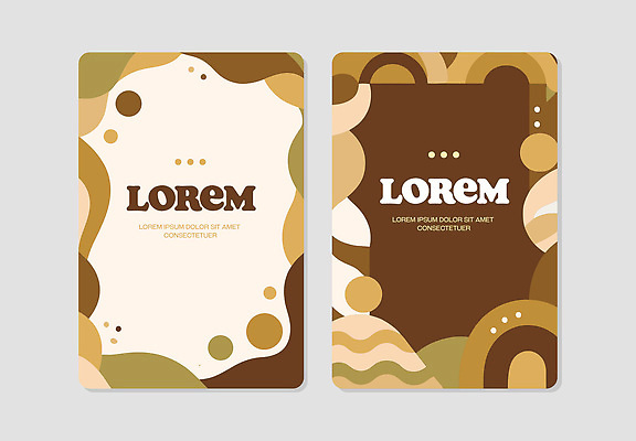 템플릿 디자인 배너템플릿 컬러 백그라운드 패턴 곡선 텍스트 추상 그래픽 갈색 원형 심플 스타일 AI파일 도형 배너 선 무늬 파일형식 벡터
