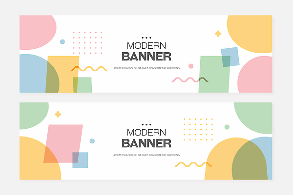 모양 템플릿 디자인 배너 배너템플릿 가로배너 컬러 백그라운드 그래픽 세트 디지털 알림 모던 심플 기하학 사용자 AI파일 무늬 가로 파일형식 벡터