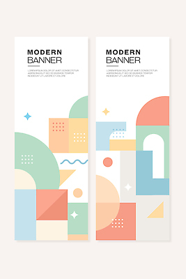 모양 도형 템플릿 디자인 배너 배너템플릿 세로배너 컬러 그래픽 세트 배열 기하학 하모니 구성 창의성 스타일 AI파일 무늬 노래 세로 파일형식 벡터