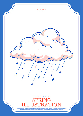 모양 디자인 계절 컬러 일러스트 자연 하늘 날씨 봄 물방울 기상 그림 이미지 드로잉 비구름 국내일러스트 AI파일 모션 미술 먹구름 생태계 파일형식 벡터 구름_자연