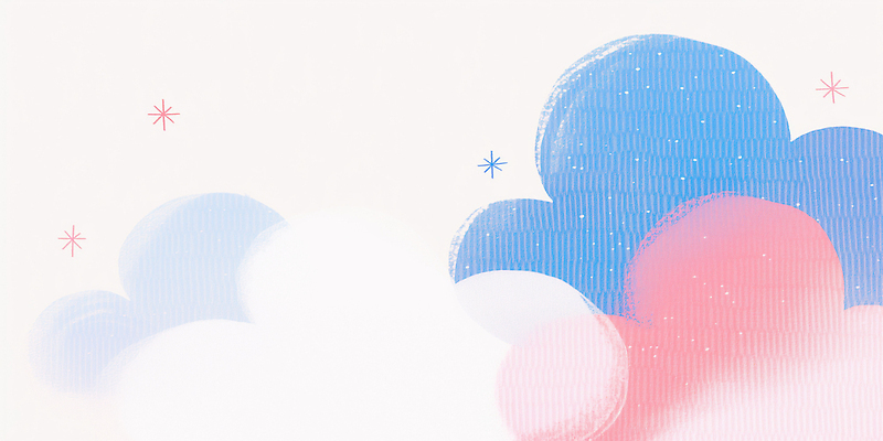 JPG 모양 구름 디자인 별 예술 분홍색 컬러 백그라운드 패턴 일러스트 자연 하늘 수채화 미술 장식 파란색 그림 부드러움 단순화된 상상력 창의성 국내일러스트 AI일러스트 AI콘텐츠 자연요소 무늬 문화예술 감각 생태계 파일형식