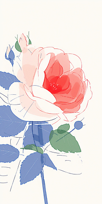 JPG 모양 식물 디자인 꽃 감정 예술 컬러 백그라운드 잎 일러스트 자연 생명 장미 표현 스케치 그림 뷰티풀 창작 디테일 국내일러스트 AI일러스트 AI콘텐츠 미술 생태계 파일형식