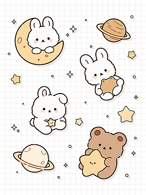 동물 캐릭터 별 어린이 컬러 백그라운드 일러스트 곰 모션 밤하늘 친구 장난감 우주 귀여움 사각형 행성 탐험 달 토끼 즐거움 국내일러스트 AI파일 자연요소 도형 감정 컨셉 포유류 관계 하늘 사람 반려동물 야간 파일형식 벡터