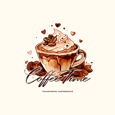 PSD 디자인 커피 음료 일러스트 휴식 디저트 잔 따뜻함 사랑 귀여움 카페 원두 크림 그림 일과 카페인 국내일러스트 식기 감정 음식 컨셉 상점 파일형식