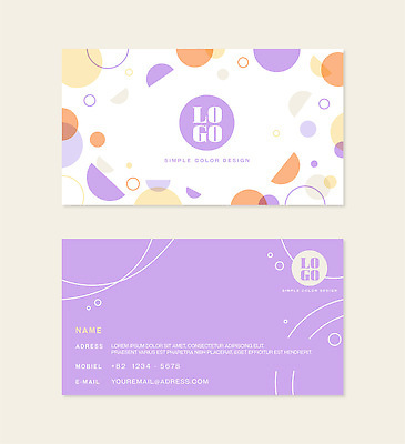 모양 도형 템플릿 디자인 컬러 명함 그래픽 세트 견본 정보 원형 주소 단순화된 뒷면 앞면 연락처 이미지템플릿 AI파일 파일형식 벡터