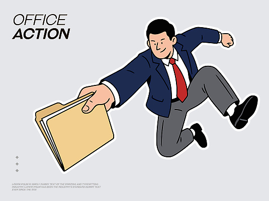 남자 포즈 백그라운드 일러스트 모션 정장 사무실 달리기 업무 작업 사무원 비즈니스맨 속도 문서 장면 주장 국내일러스트 AI파일 직업 옷 비즈니스 사람 직장인 파일형식 벡터