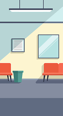 디자인 벽 의자 일러스트 창문 벽지 휴식 바닥 실내 밝음 생활 인테리어 소파 공간 거울 쓰레기통 대기 편안함 정리 대기실 국내일러스트 AI파일 가구 컨셉 내부 감각 파일형식 벡터