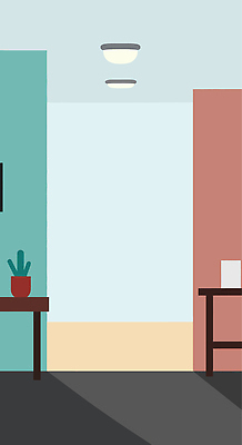 식물 디자인 벽 컬러 가구 일러스트 탁자 조명 주택 앉기 내부 생활 장식 공간 방 그림 만들기 놓기 국내일러스트 AI파일 생활용품 모션 건물 파일형식 벡터