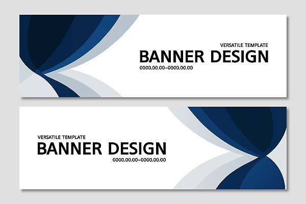 모양 템플릿 디자인 배너 배너템플릿 가로배너 컬러 곡선 추상 그래픽 파란색 흰색 현수막 구성 기본 스타일 배너세트 AI파일 선 무늬 가로 세트 파일형식 벡터