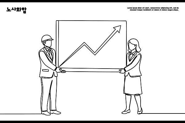 여자 남자 라인일러스트 일러스트 비즈니스 통계 회의 그래프 협력 사람 경제 자료 정보 성장 발표 전문직 계획 헬멧 분석 노사화합 서류판 국내일러스트 AI파일 직업 컨셉 사무용품 보호장비 파일형식 벡터