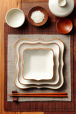 JPG 편집이미지 그릇 식기 접시 한식 음식 젓가락 식탁 주방용품 주방 식사 상차림 준비 소금 나무숟가락 편집실사 AI포토 AI콘텐츠 생활용품 탁자 수저 숟가락 CG 파일형식