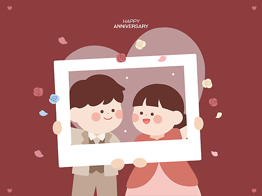 디자인 부부 커플 기념일 꽃잎 행복 결혼 백그라운드 일러스트 기념 사랑 웃음 축제 하트 축하 표현 그림 장면 국내일러스트 AI파일 모양 꽃 감정 컨셉 관계 표정 이벤트 파일형식 벡터