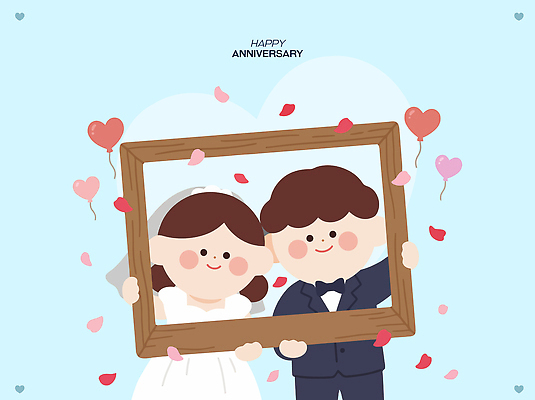 부부 기념일 꽃잎 행복 하늘색 결혼 일러스트 가족 프레임 함께함 사랑 이벤트 장미 파티 하트 축하 국내일러스트 AI파일 모양 커플 꽃 감정 컨셉 관계 파란색 파일형식 벡터