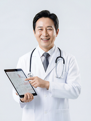 JPG 편집이미지 남자 의학 의료기기 기술 건강 병원 실험 치료 태블릿 자료 환자 의사 정보 전문직 의료성형뷰티 편집실사 AI인물포토 AI콘텐츠 직업 사람 전자제품 스마트기기 의료진 CG 파일형식 AI포토