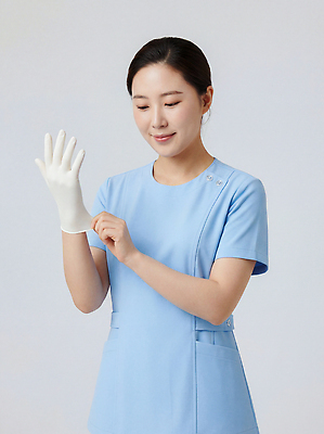 JPG 편집이미지 손 여자 장갑 유니폼 의학 병원 안전 치료 환자 간호사 의료진 작업 위생 직원 준비 의료성형뷰티 편집실사 AI인물포토 AI콘텐츠 직업 잡화 옷 사람 신체부위 CG 파일형식 AI포토