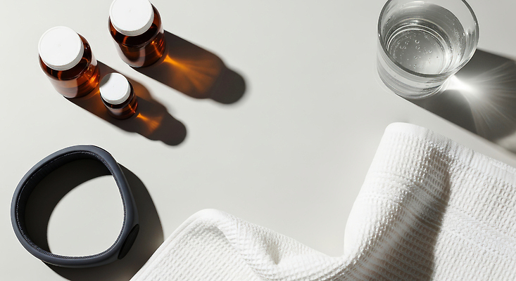 JPG 편집이미지 라이프스타일 스포츠 의학 탁자 휴식 프레임 건강 일상 물 수건 운동 수면 영양제 피로회복 편집실사 AI포토 AI콘텐츠 자연요소 가구 컨셉 라이프 생활 위생용품 약 CG 회복 파일형식