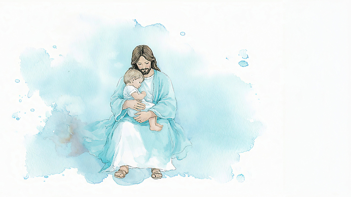 JPG 손 종교 일러스트 가족 포옹 엄마 따뜻함 사랑 기도 아기 시간 예수 편안함 그림 장면 보살핌 연대 국내일러스트 AI일러스트 AI콘텐츠 감정 관계 안기 사람 신체부위 신_종교 감각 파일형식