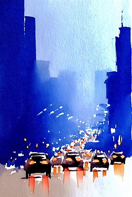 JPG 디자인 예술 컬러 백그라운드 교통 이동 야경 일러스트 자동차 수채화 거리 회화 사람 일상 빛 환경 고층빌딩 도시 구조물 국내일러스트 AI일러스트 AI콘텐츠 건축 육상교통 컨셉 말하기 빌딩 라이프 야간 파일형식 풍경_경치