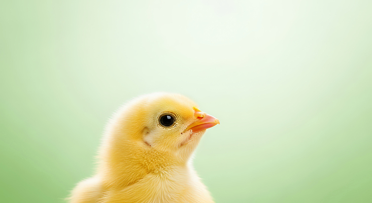 JPG 동물 편집이미지 응시 자연 조류 생명 털 병아리 초록색 농장 노란색 귀여움 작음 장면 위 편집실사 AI포토 AI콘텐츠 시선 컬러 컨셉 농업 크기 방향 CG 생태계 파일형식