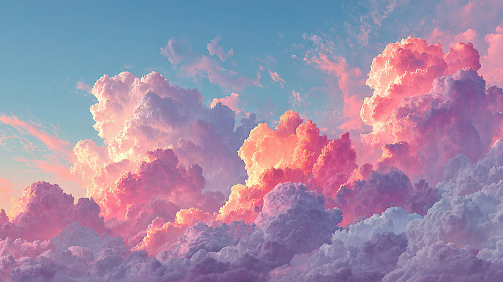 JPG 주간 구름 편집이미지 컬러 백그라운드 자연 하늘 풍경 노을 일몰 대기 변화 저녁 밝은색 전경 편집실사 AI컴퓨터그래픽 AI콘텐츠 자연요소 컨셉 야간 CG 생태계 파일형식 탑뷰