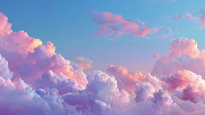 JPG 구름 편집이미지 분홍색 컬러 자연 하늘 산 풍경 파란색 햇빛 노을 일몰 기상 변화 저녁 편집실사 AI컴퓨터그래픽 AI콘텐츠 자연요소 컨셉 모션 태양 밤 야간 CG 생태계 파일형식