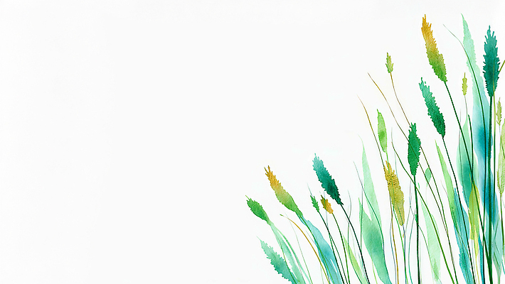 JPG 식물 디자인 물결 예술 줄기 컬러 백그라운드 잎 일러스트 자연 수채화 잔디 초록색 땅 그림 작품 부드러움 국내일러스트 AI일러스트 AI콘텐츠 미술 감각 생태계 파일형식