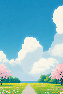 JPG 나무 공원 꽃 길 컬러 여행 일러스트 자연 하늘 사람 풍경 잔디 일상 운동 걷기 봄 벚꽃 즐거움 꽃길 풍경화 국내일러스트 식물 계절 공공시설 감정 모션 건강 라이프 그림 생태계 파일형식