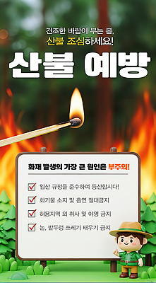 PSD 편집이미지 공원 촛불 지팡이 불꽃 산 알림판 안전 봄 위험 소방 예방 화재 조심 산불 규정 이미지편집 계절 공공시설 컨셉 초 불 사건 파일형식