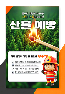 PSD 편집이미지 포스터 자연 불 안내 경고 안전 환경 숲 예방 화재 조심 산불 규정 이미지편집 자연요소 사건 생태계 파일형식