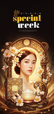 PSD 편집이미지 디자인 여자 꽃 얼굴 백그라운드 안내 이벤트 장식 뷰티 화장품 고급 상품 서비스 족자 아이템 의료성형뷰티 이미지편집 식물 컨셉 사람 신체부위 파일형식