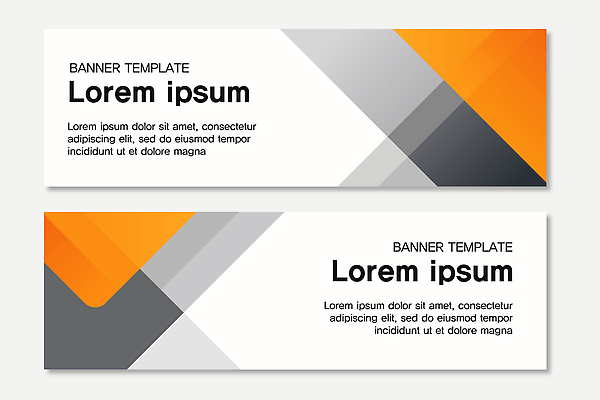 템플릿 디자인 배너 배너템플릿 가로배너 컬러 텍스트 그래픽 주황색 정보 심볼 언론 기하학 마케팅 웹디자인 배너세트 AI파일 무늬 가로 세트 파일형식 벡터