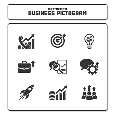 일러스트 비즈니스 협력 아이디어 픽토그램 자료 성장 시장 목표 분석 보고서 상담 투자 통화 전략 창의성 국내일러스트 AI파일 컨셉 모션 파일형식 벡터