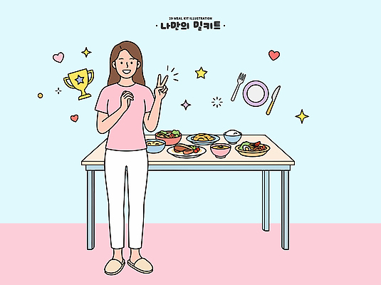 여자 한식 음식 포즈 백그라운드 일러스트 가족 탁자 디저트 요리 웃음 친구 식사 다양 모임 축하 즐거움 레시피 건강식 순간 국내일러스트 AI파일 감정 가구 다수 컨셉 관계 표정 사람 파일형식 벡터