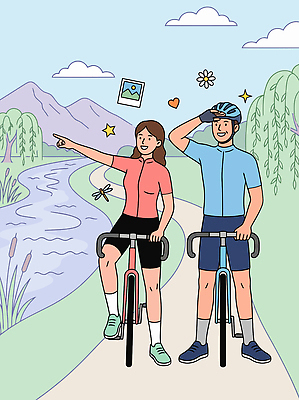 동물 여자 남자 꽃 여행 일러스트 모션 자연 산 풍경 취미 친구 강 운동 자전거 산책로 즐거움 국내일러스트 AI파일 식물 감정 길 관계 건강 사람 바이크 생태계 파일형식 벡터