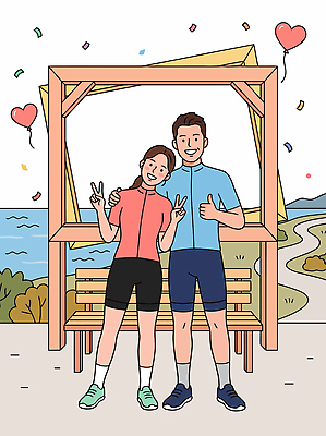 사계절 공원 여자 남자 바다 포즈 백그라운드 일러스트 손가락 하늘 미소 풍경 친구 운동 걷기 축제 활발 즐거움 소통 놀기 국내일러스트 AI파일 손 계절 공공시설 감정 컨셉 관계 모션 표정 건강 사람 파일형식 벡터