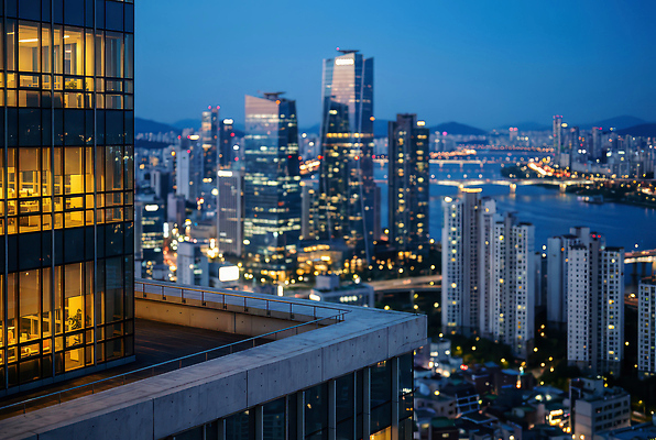 JPG 편집이미지 응시 야경 하늘 불 서울 건물 빛 반짝임 강 사무실 도시 시간 저녁 옥상 높이 편집실사 AI포토 AI콘텐츠 자연요소 건축물 시선 비즈니스 모션 한국 야간 CG 파일형식 풍경_경치