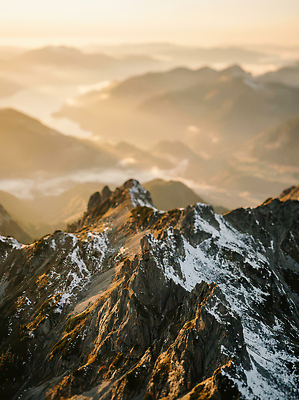 JPG 편집이미지 자연 하늘 산 풍경 태양 촬영 일몰 대기 높이 산등성이 편집실사 AI포토 AI콘텐츠 자연요소 노을 CG 생태계 파일형식