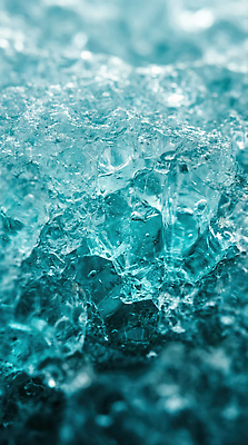 JPG 편집이미지 파도 바다 컬러 조각 모션 자연 물 빛 반사 얼음 물방울 수조 청록색 깊이 편집실사 AI포토 AI콘텐츠 자연요소 CG 생태계 파일형식