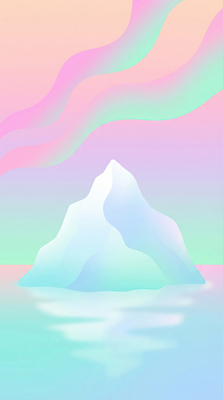 JPG 모양 디자인 예술 컬러 백그라운드 일러스트 자연 하늘 추상 풍경 그래픽 물 반사 부자 수면 변화 차가움 장면 파스텔 오로라 얼음산 국내일러스트 AI일러스트 AI콘텐츠 자연요소 컨셉 무늬 자연현상 학용품 생태계 파일형식