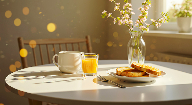 JPG 편집이미지 꽃 커피 음료 빵 포크 식탁 아침 햇빛 숟가락 꽃병 식사 주스 아침식사 창가 브런치 식사준비 편집실사 AI포토 AI콘텐츠 주간 식물 식기 음식 창문 탁자 수저 태양 CG 준비 파일형식