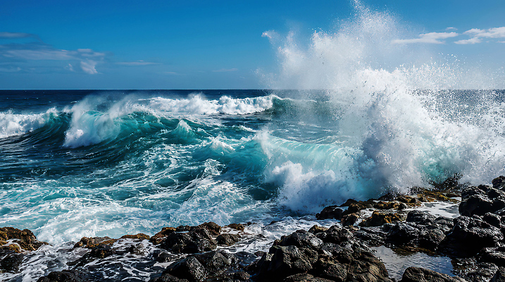 JPG 편집이미지 파도 바다 여행 자연 하늘 리조트 풍경 해변 햇빛 수면 물보라 편집실사 AI컴퓨터그래픽 AI콘텐츠 물 태양 CG 생태계 파일형식