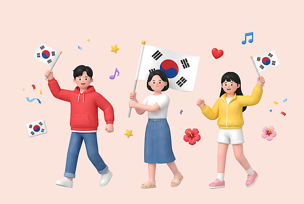 감정 아시아 다수 컨셉 모션 문화예술 사람 이벤트 공휴일 3D 국경일 디지털합성 파일형식 한국 국기 행진 즐거움 축제 퍼레이드 친목 문화 여러명 음악 자유 기념일 PSD 삼일절 편집3D 편집이미지