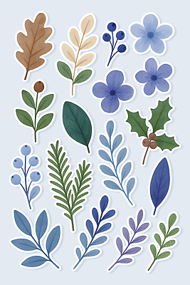 식물 무늬 생태계 파일형식 스티커 꽃 디자인 자연 백그라운드 컬러 모양 잎 숲 장식 예술 취미 그래픽 패턴 색칠 국내일러스트 일러스트 PSD