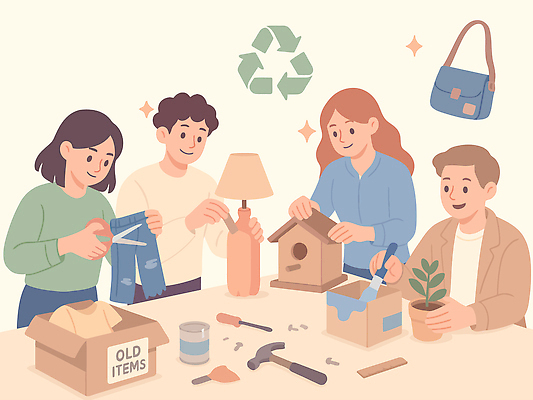 식물 일러스트 모션 협력 조명 주택 아이디어 여러명 친구 상자 환경 재활용 도구 청바지 봉사 공예 오브젝트 나무집 창의력 제로웨이스트 국내일러스트 AI파일 다수 컨셉 바지 관계 사람 취미 건물 그린캠페인 도움 사회이슈 친환경 파일형식 벡터