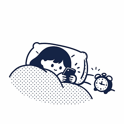 문화 일러스트 아침 휴식 스트레스 주택 소녀 일상 전자제품 스마트폰 스크린 자명종 침대 시간 네트워크 즐거움 관심 자취 깨우기 국내일러스트 AI파일 주간 여자 감정 어린이 시계 가구 컨셉 모션 건물 라이프 핸드폰 스마트기기 알람 파일형식 벡터